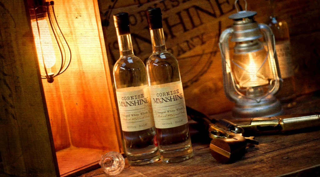 Cornish Moonshine bottle photography