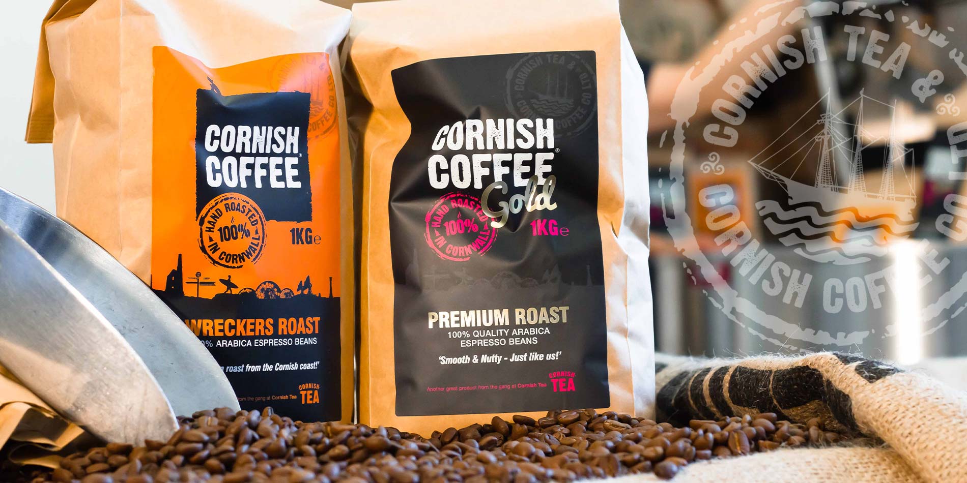 Cornish Tea and Coffee packaging photography
