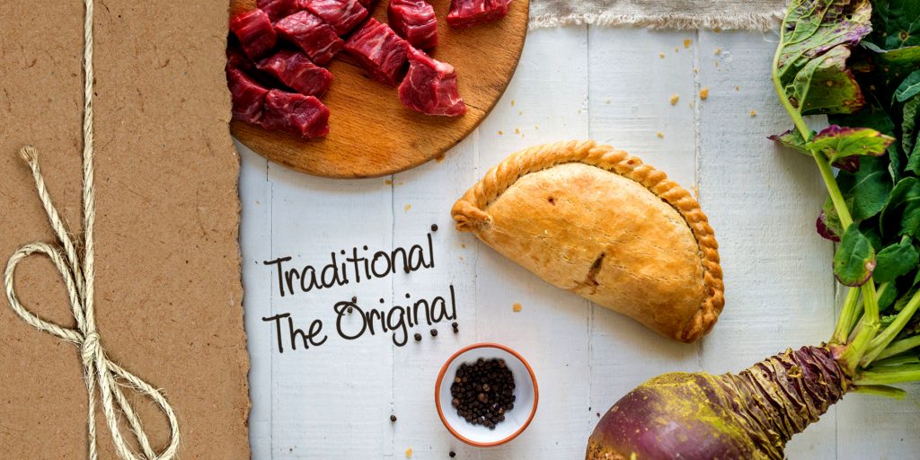 Cornish Premier Pasties packaging and product photography